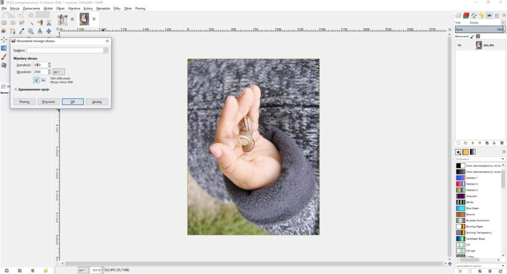 Kolaż ze zdjęć w GIMPIe - tutorial 8